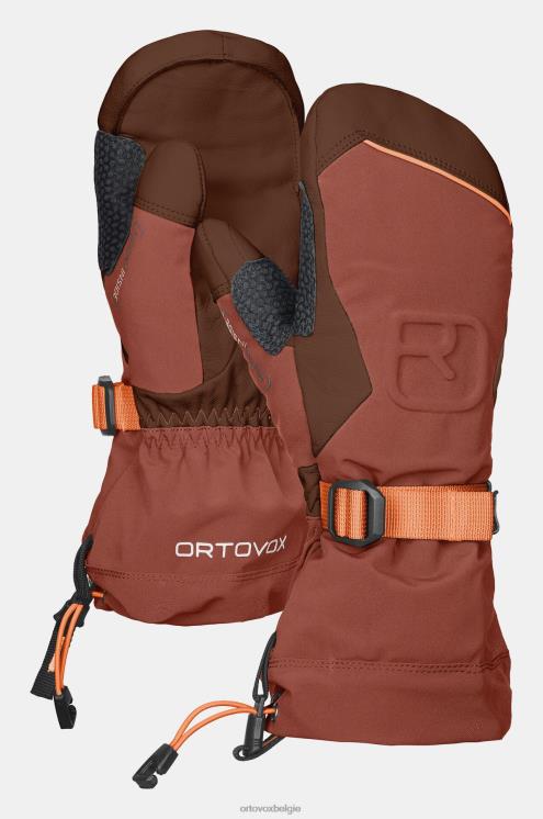 Heren klei oranje Merino freeride want ORTOVOX accessoires LX0XF440