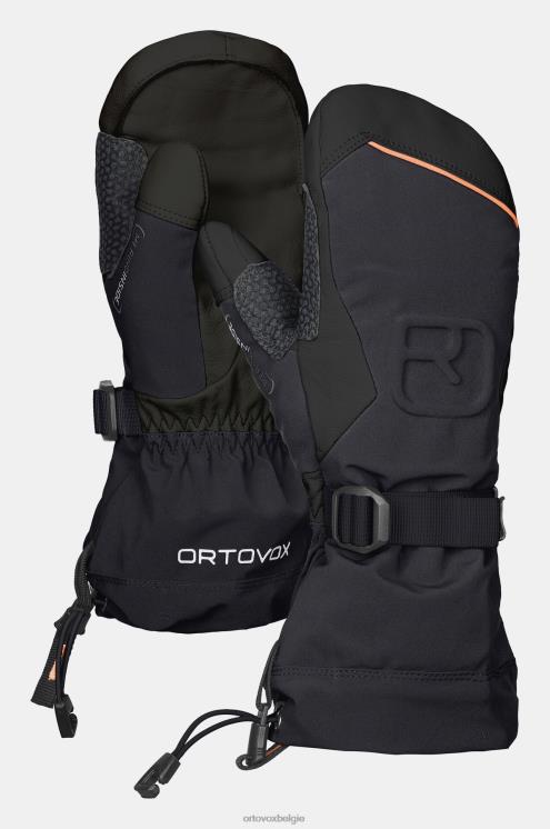 Heren zwarte raaf Merino freeride want ORTOVOX accessoires LX0XF441
