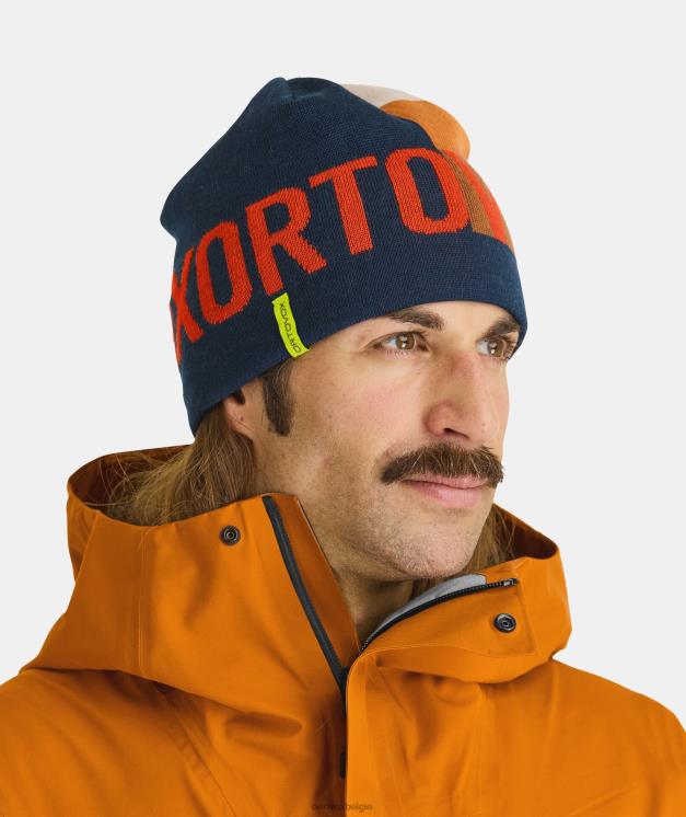 Heren arctisch grijs patchwork muts ORTOVOX accessoires LX0XF477