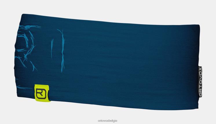 Heren benzine blauw Hoofdband met 120 tec-logo ORTOVOX accessoires LX0XF486