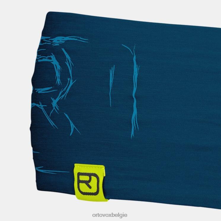 Heren benzine blauw Hoofdband met 120 tec-logo ORTOVOX accessoires LX0XF486