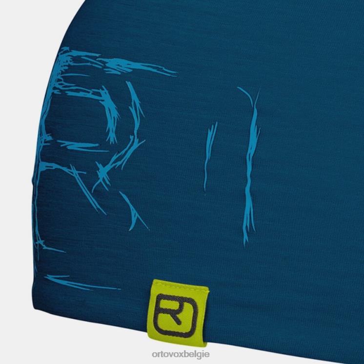 Heren benzine blauw Muts met 120 tec-logo ORTOVOX accessoires LX0XF505
