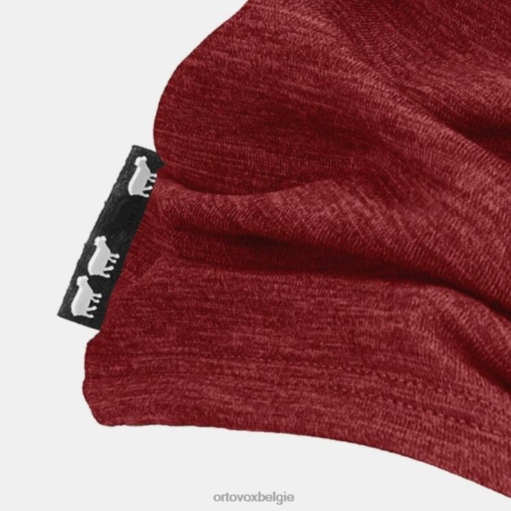 Heren donker bloedmengsel fleece lichte nekwarmer ORTOVOX accessoires LX0XF604