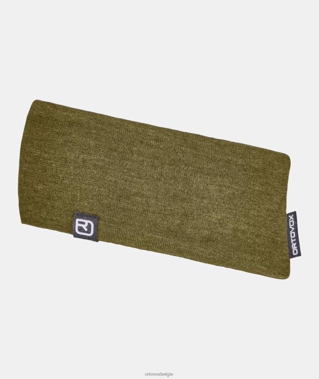 Heren groen mos wonderwollen hoofdband ORTOVOX accessoires LX0XF483