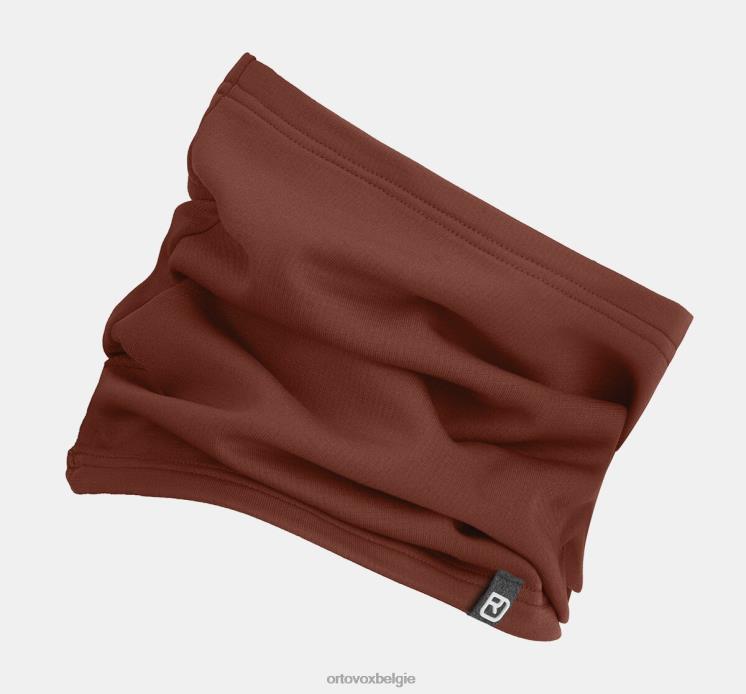Heren klei oranje fleece lichte nekwarmer ORTOVOX accessoires LX0XF603