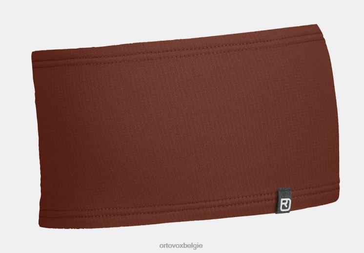 Heren klei oranje lichte fleece hoofdband ORTOVOX accessoires LX0XF266