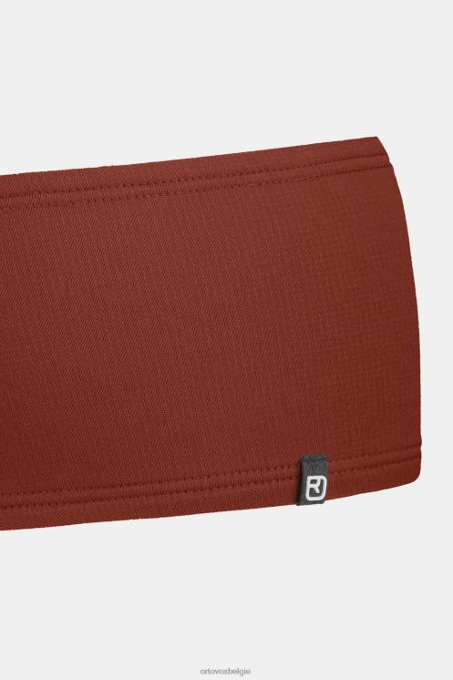 Heren klei oranje lichte fleece hoofdband ORTOVOX accessoires LX0XF266