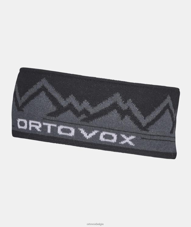 Heren zwarte raaf piek hoofdband ORTOVOX accessoires LX0XF527
