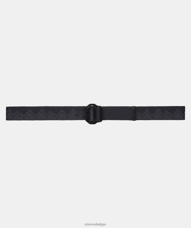 Heren zwarte raaf gebreide riem ORTOVOX accessoires LX0XF76