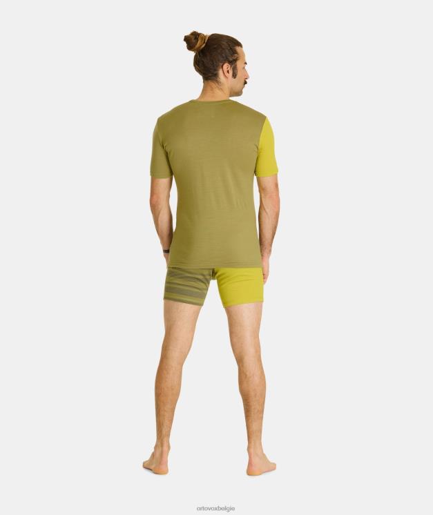 Heren Pacifisch groen 185 rock'n'wool korte mouw ORTOVOX kleding LX0XF133