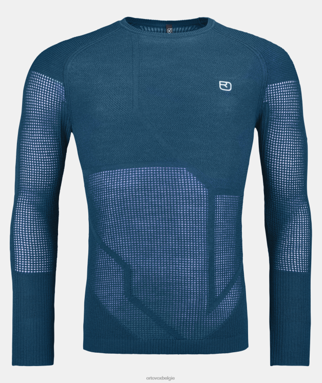 Heren benzine blauw merino thermovent ls ORTOVOX kleding LX0XF318