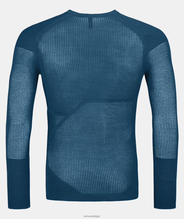 Heren benzine blauw merino thermovent ls ORTOVOX kleding LX0XF318