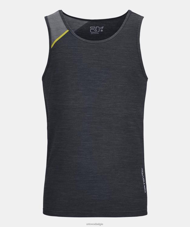 Heren donkergrijze mix 150 essentieel topje ORTOVOX kleding LX0XF144