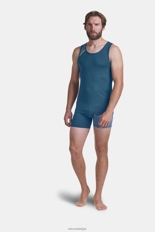 Heren donkergrijze mix 150 essentieel topje ORTOVOX kleding LX0XF144