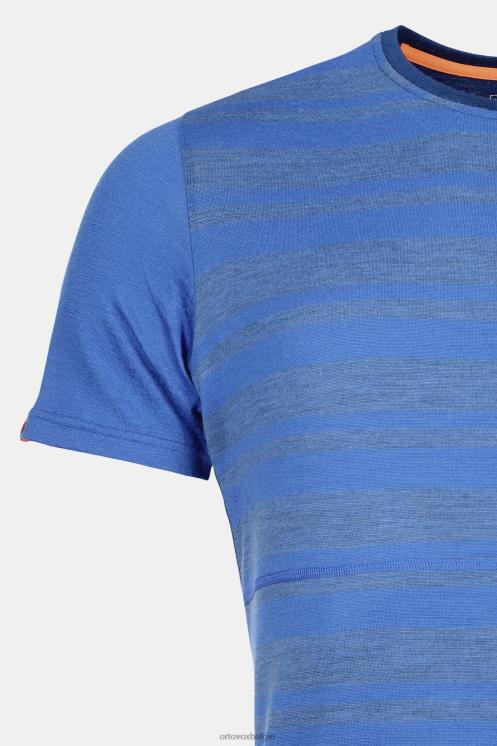 Heren gewoon blauw 185 rock'n'wool korte mouw ORTOVOX kleding LX0XF137