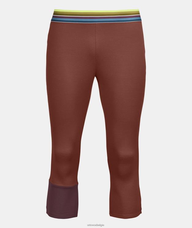 Heren klei oranje fleece lichte korte broek ORTOVOX kleding LX0XF322