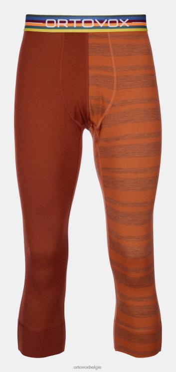 Heren woestijn oranje 185 rock'n'wool korte broek ORTOVOX kleding LX0XF146