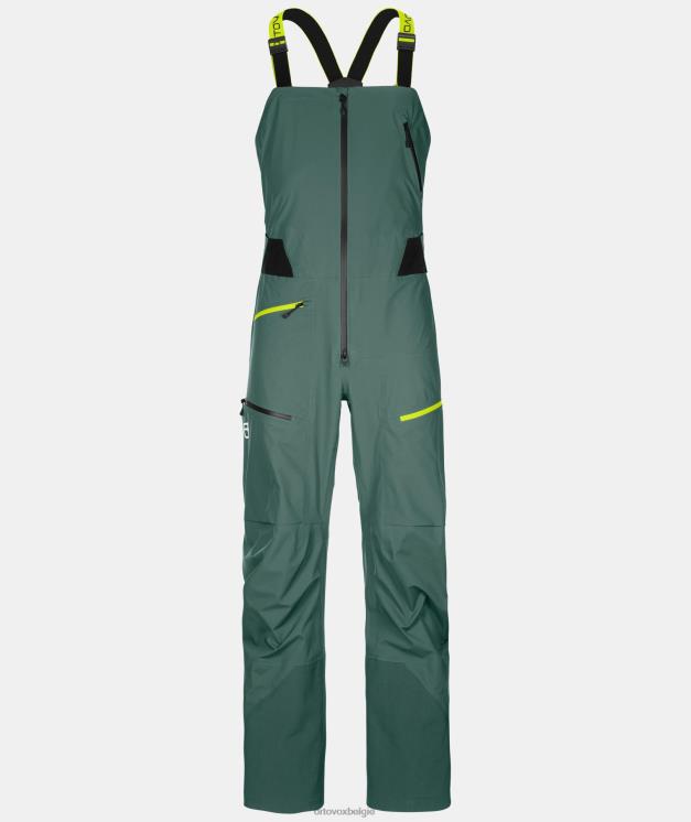 Heren arctisch grijs 3l diepe shell bretelbroek ORTOVOX kleding LX0XF374