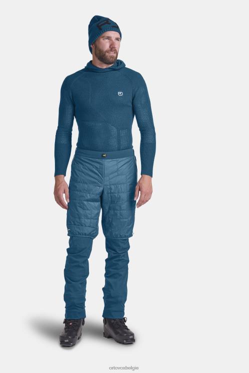 Heren benzine blauw Zwitserse wollen Piz Boe korte broek ORTOVOX kleding LX0XF391