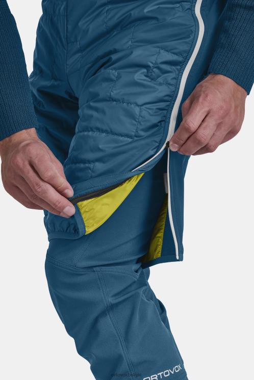 Heren benzine blauw Zwitserse wollen Piz Boe korte broek ORTOVOX kleding LX0XF391