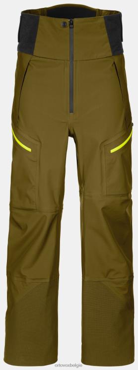 Heren groen mos Guardianshell-broek van 3l ORTOVOX kleding LX0XF18