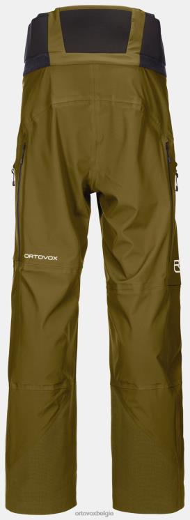 Heren groen mos Guardianshell-broek van 3l ORTOVOX kleding LX0XF18