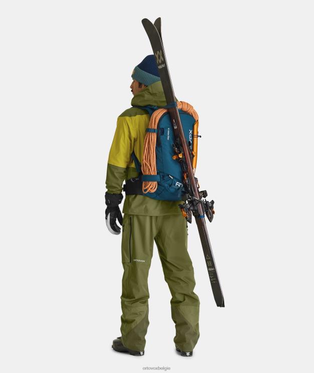 Heren groen mos Guardianshell-broek van 3l ORTOVOX kleding LX0XF18