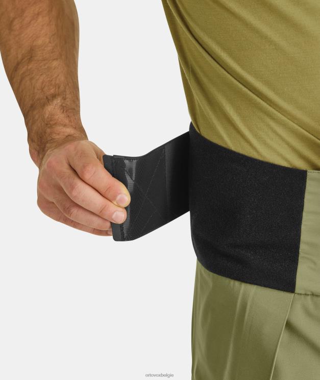 Heren groen mos Guardianshell-broek van 3l ORTOVOX kleding LX0XF18