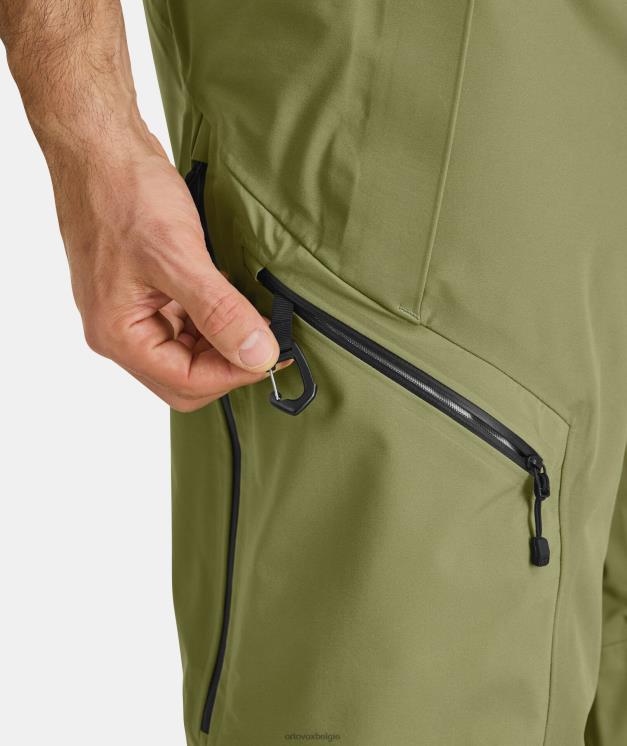 Heren groen mos Guardianshell-broek van 3l ORTOVOX kleding LX0XF18