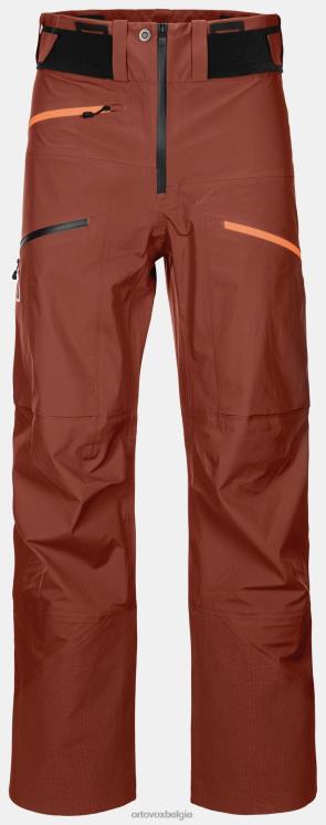 Heren klei oranje Diepe shell-broek van 3l ORTOVOX kleding LX0XF36