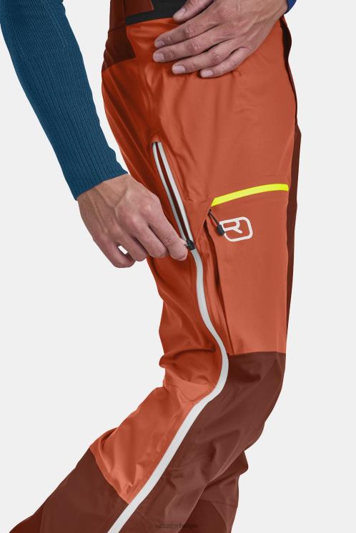 Heren klei oranje Ortlerbroek van 3l ORTOVOX kleding LX0XF257