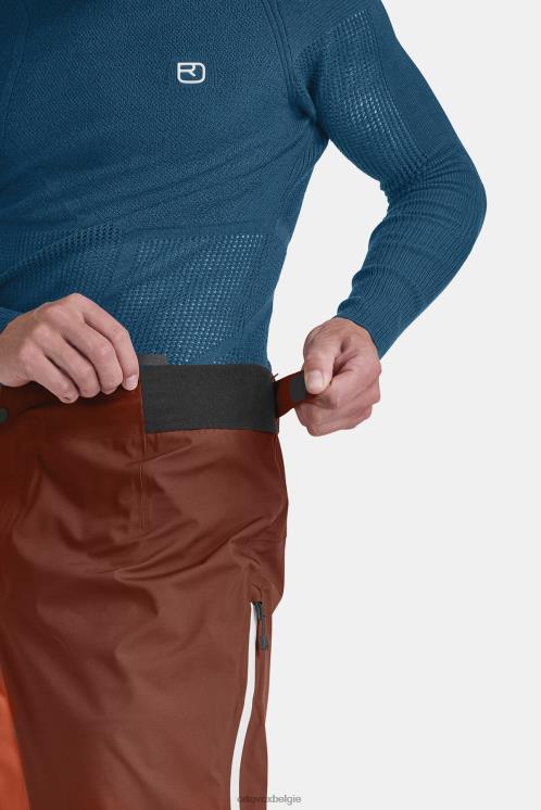 Heren klei oranje Ortlerbroek van 3l ORTOVOX kleding LX0XF257