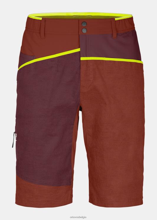 Heren klei oranje casale korte broek ORTOVOX kleding LX0XF352