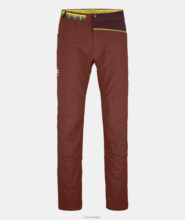 Heren klei oranje pala broek ORTOVOX kleding LX0XF402