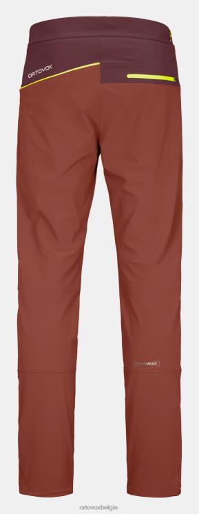 Heren klei oranje pala broek ORTOVOX kleding LX0XF402
