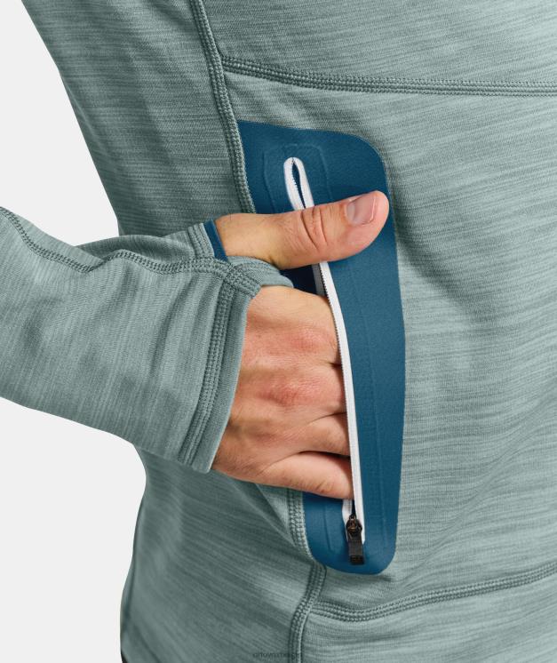 Heren cengia rosa-mengsel fleece lichte capuchon ORTOVOX kleding LX0XF720