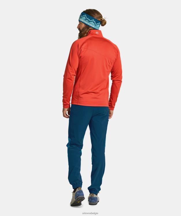 Heren cengia rossa lichte fleecejas ORTOVOX kleding LX0XF664