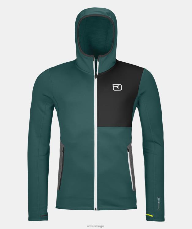 Heren donkere Stille Oceaan fleece-hoodie ORTOVOX kleding LX0XF106