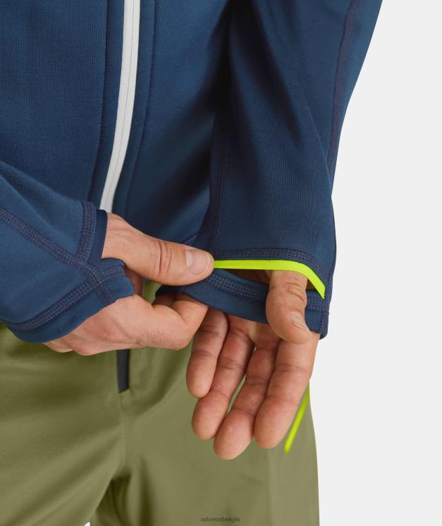 Heren klei oranje fleece-hoodie ORTOVOX kleding LX0XF110