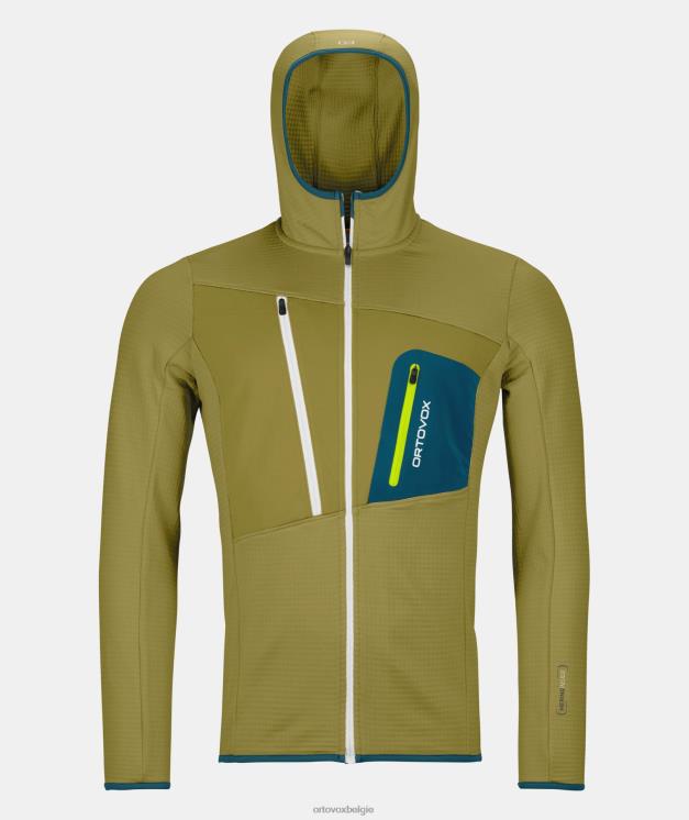 Heren lieve alison fleece capuchon met raster ORTOVOX kleding LX0XF129