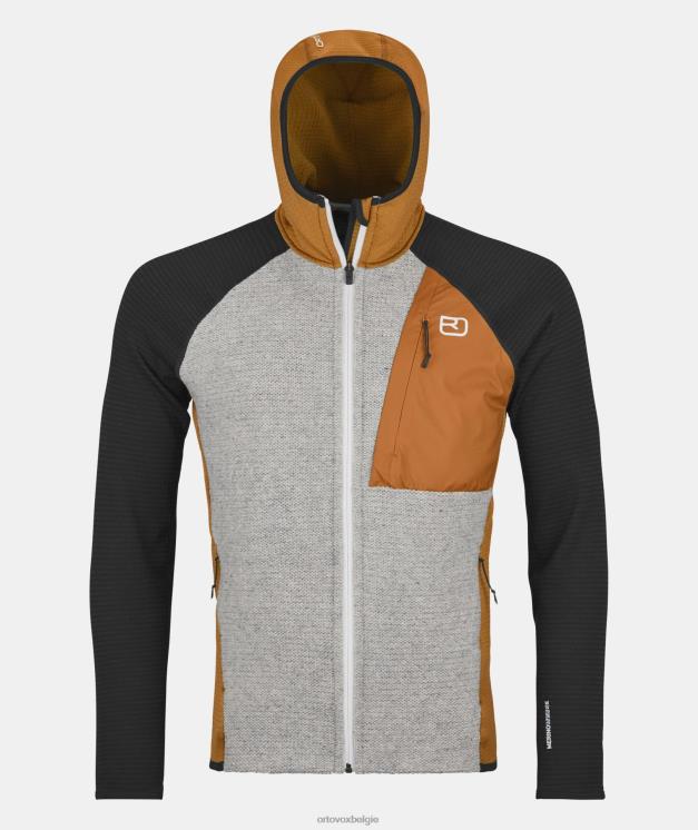 Heren sluwe vos fleece GP klassiek gebreide hoody ORTOVOX kleding LX0XF383