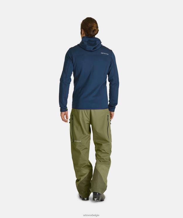 Heren warm oranje fleece-hoodie ORTOVOX kleding LX0XF104