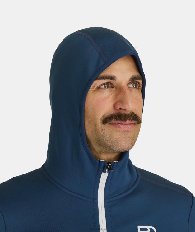 Heren zwarte raaf fleece-hoodie ORTOVOX kleding LX0XF108