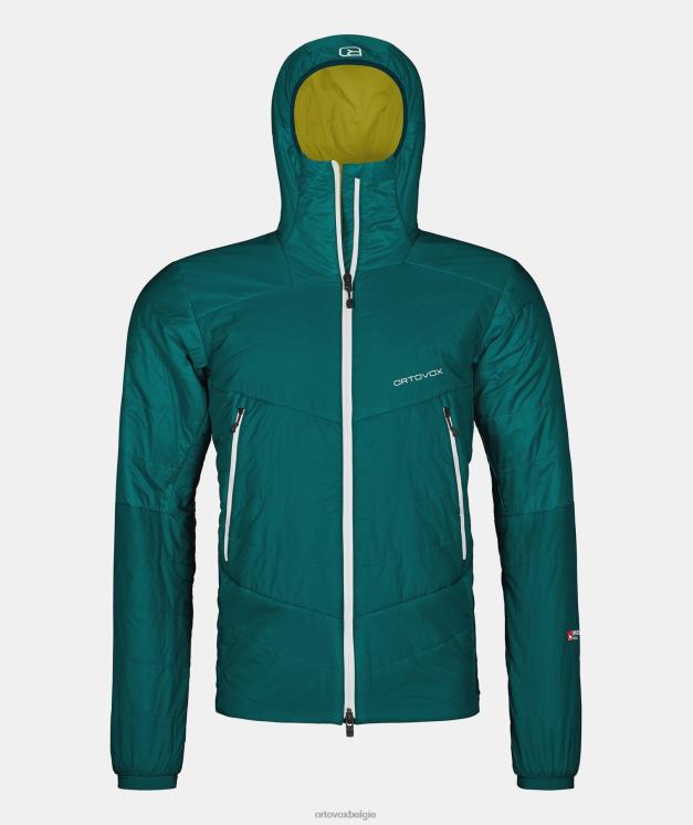Heren Pacifisch groen Westalpen Zwitserse wollen jas ORTOVOX kleding LX0XF341