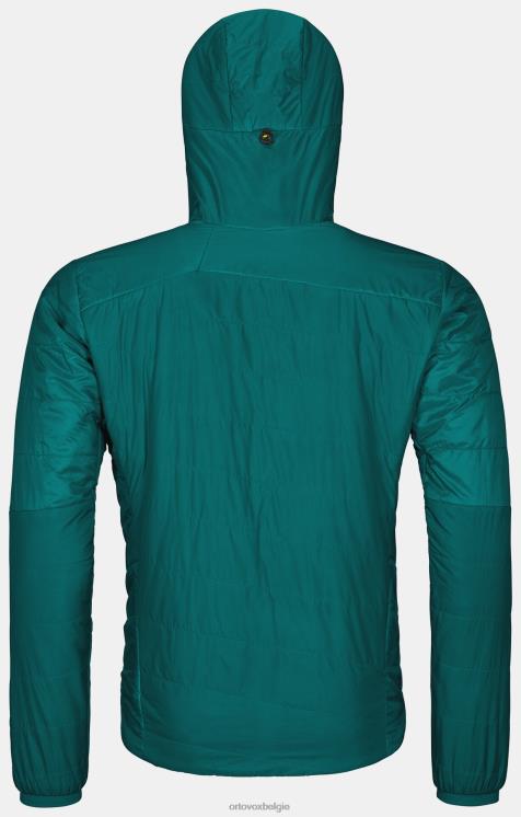 Heren Pacifisch groen Westalpen Zwitserse wollen jas ORTOVOX kleding LX0XF341