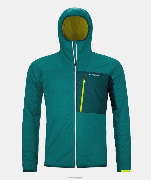 Heren Pacifisch groen Zwitsers wollen piz duan jasje ORTOVOX kleding LX0XF544