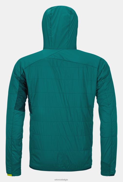 Heren Pacifisch groen Zwitsers wollen piz duan jasje ORTOVOX kleding LX0XF544