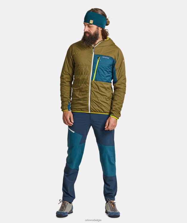 Heren Pacifisch groen Zwitsers wollen piz duan jasje ORTOVOX kleding LX0XF544
