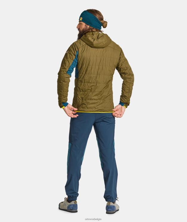 Heren Pacifisch groen Zwitsers wollen piz duan jasje ORTOVOX kleding LX0XF544