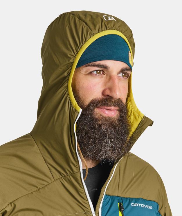 Heren Pacifisch groen Zwitsers wollen piz duan jasje ORTOVOX kleding LX0XF544